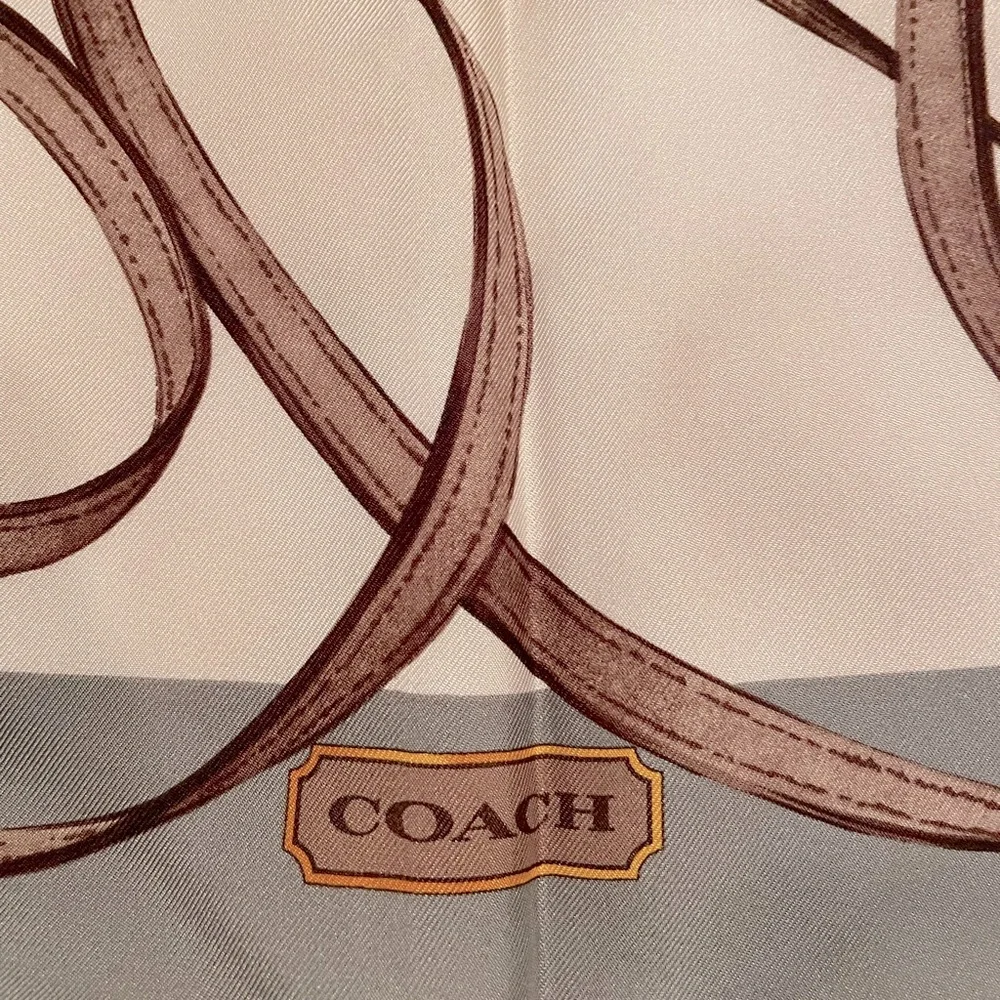 Coach Vintage Silk Scarf - Picture 2 of 6